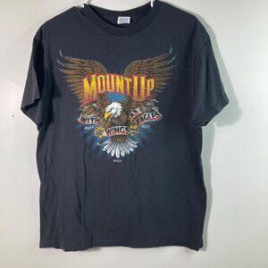 Delta 2009 Kerusso Jesus Mount Up With Wings As Eagles Tee Shirt Black‎ L